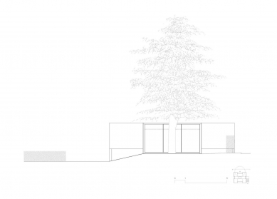Montovaný pavilon s výhledem na staletý cedr - Pohled - foto: Jordi Hidalgo Tané Arquitectura