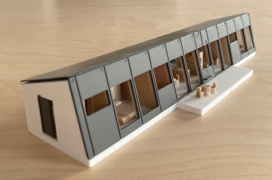Dům se šikmou fasádou - Fotografie modelu - foto: PAPUNDEKL ARCHITEKTI