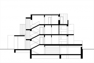 Bytový dům Paseky - Řez - foto: Pavel Mudřík