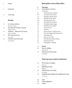 Raumplan versus Plan Libre - Obsah - foto: 010 Publishers