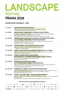 Landscape festivala Praha 2018 – odborný program