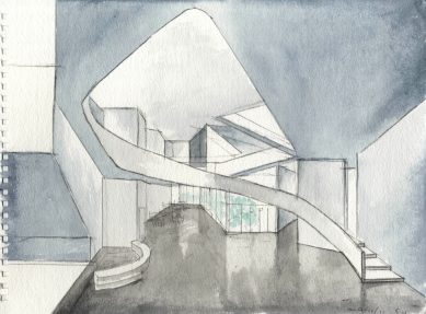 Steven Holl. Making Architecture - výstava v Ostravě - Akvarel institutu současného umění VCU, Richmond, USA - foto: Steven Holl Architects