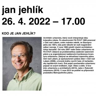 Jan Jehlík: Rukověť urbanismu - přednáška na FUA TUL