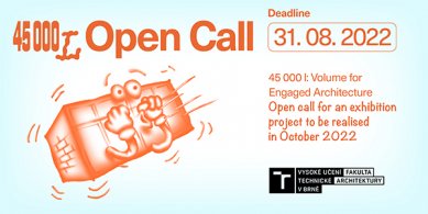 Galerie 45 000 l: Objem pro angažovanou architekturu vyhlašuje OPEN CALL