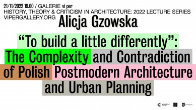 Alicja Gzowska: To build a little differently