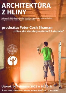 Peter Coch Shaman: Architektúra z hliny - prednáška v Banskej Bystrici