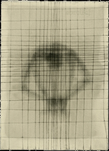 P.Melková, A.Gormley: Gravitační pole nevyslovitelného - Antony Gormley: FOLD III, 2018, carbon and casein on paper, 38.3 x 27.9cm