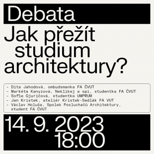 Jak přežít studium architektury? - debata v GJF