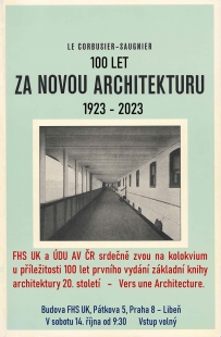 100 let Le Corbusierovy knihy Za novou architekturu