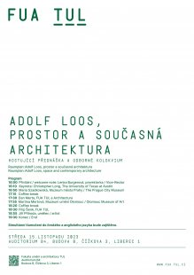 Adolf Loos, prostor a současná architektura - kolokvium na FUA TUL