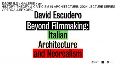 David Escudero: Beyond Filmmaking - přednáška v Galerii VI PER
