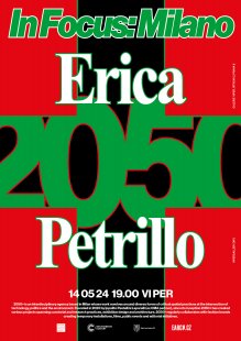 Erica Petrillo: 2050+ - přednáška v Galerii VI PER - Plakát