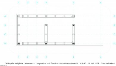 Field Chapel in Boedigheim by students of IIT - Půdorys