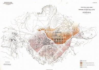 Historie a urbanismus Asmary - Odoardo Cavagnari, 1916