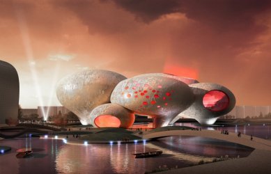 Muzeum komiksu v čínském Hangzhou od MVRDV - foto: MVRDV