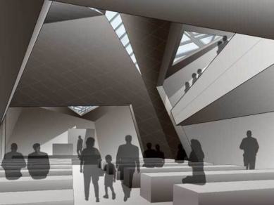 Project of the synagogue in the Munich district of Lehel by Daniel Libeskind