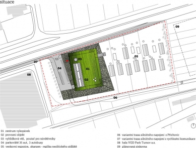 Studie archeoparku v Přísovicích - Situace - foto: ATAK architekti