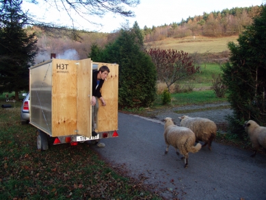 How did Bike sauna come to existence? - Auto sauna - foto: H3T Architekti