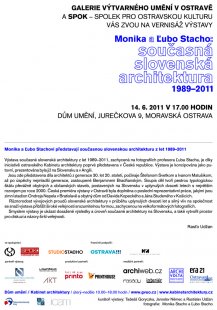 Pozvánka na výstavu Současná slovenská architektura 1989–2011