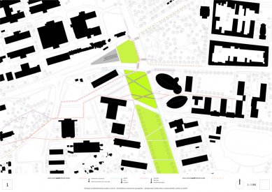 Revitalizace Gahurova prospektu – výsledky soutěže - 1. cena - 120 000,- Kč - foto: Ing. arch. Jitka Ressová, Ing. arch. Hana Maršíková, MgA. Jan Pavézka