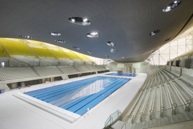 Completion of the swimming center in London by Zaha Hadid - foto: Hufton + Crow, London