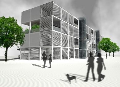 Vyhlášení 6. ročníku architektonické soutěže na téma využití modulárních prostorových systémů - 1. ročník - Bytový dům (Michal Krištof, VUT Brno)
