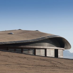 Terminal for space flights in New Mexico by Norman Foster - foto: Nigel Young