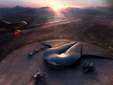 Terminal for space flights in New Mexico by Norman Foster - Visualization - foto: Foster + Partners