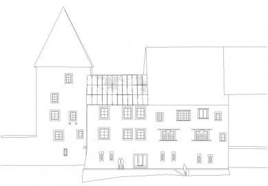Rozšíření městského muzea v Rapperswil od :mlzd - Zadní fasáda - foto: :mlzd