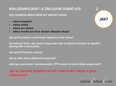 Představení vize ateliéru Liberec před městskými zastupiteli - Jak realizovat vizi? - foto: Ateliér Liberec