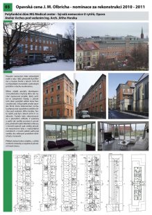 Nominace na cenu J. M. Olbricha za rekonstrukci v letech 2010-2011