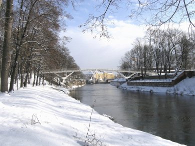 Zahájení realizace lávky v Hradci Králové od Mirko Bauma - Fotomontáž - foto: baum & baroš ARCHITEKTI