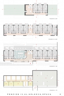 Pension for Seniors in Opava - selection of unappreciated projects - Competition proposal No. 85 - foto: Ing.arch. Danuše Masná, Bc. Michal Hýl