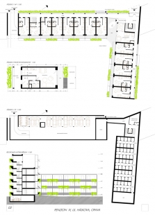 Penzion pro seniory v Opavě - výběr neoceněných projektů - Soutěžní návrh č.103 - foto: Ing.arch. Petr Brožek, Ing. Kamil Novosad / BRAK architects