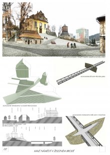 Malé náměstí v Železném Brodě - výběr neoceněných projektů - Ing.arch. Petr Brožek