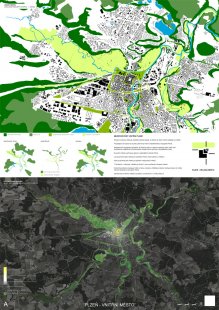 V urbanistické soutěži k novému územnímu plánu Plzně zvítězily dva týmy - 1. cena 325 000 Kč - návrh č. 2 – MOBA studio s.r.o.