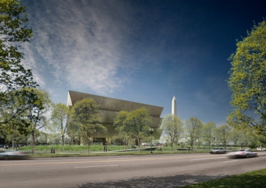 Zahájení stavby Muzea afroamerické kultury ve Washingtonu od Davida Adjaye - foto: Freelon Adjaye Bond/SmithGroup 