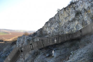 Krajina železné opony  - pozvánka na výstavu - Martin Málek - Expozice vytěžených lomů v Mikulově - foto: FUA TUL