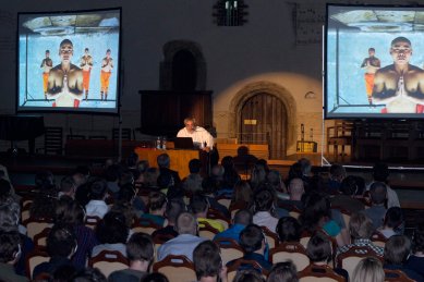 K přednášce Eduarda Souto de Moury v Betlémské kapli - foto: © Jiří Straka, 2012