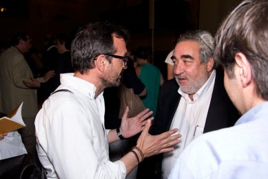 To the lecture of Eduardo Souto de Moura at the Bethlehem Chapel - foto: © Jiří Straka, 2012