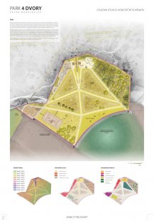 Architektonická soutěž na Park Čtyři Dvory - první místo