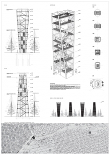 Rozhledna Kelčský Javorník - výsledky soutěže - 2. cena (30 tis. Kč): MIMOSA architekti, s.r.o.