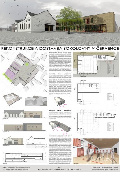 III. Bohuslav Fuchs Prize - semifinalists - Reconstruction and extension of the Sokol Hall in Červenec - foto: Markéta Kamená, 3.ročník