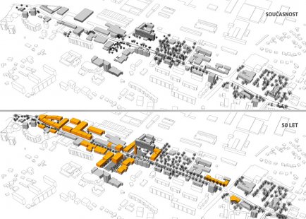 III. Bohuslav Fuchs Prize - semifinalists - KopřivNICE MAIN STREET – revitalization of the city center (Res Publica II – Kopřivnice) - foto: Bc. Nela Gottvaldová, Bc. Jan Stratílek, oba 5.ročník