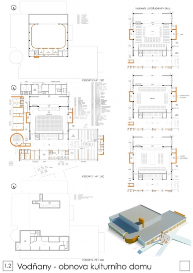 Revitalizace kulturního domu ve Vodňanech - výběr neoceněných projektů - foto: +arch / Ing.arch. Boris Čepek, Ing.arch. Jan Pala, Ing.arch. Adéla Palová