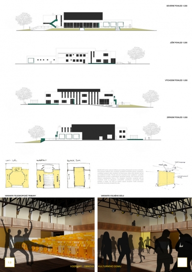 Revitalization of the cultural center in Vodňany - selection of unawarded projects - foto: Atelier AGM / Jiří Pošmourný, Vojtěch Pošmourný, Caterina Cappelli