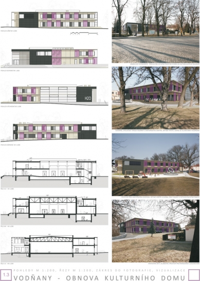 Revitalizace kulturního domu ve Vodňanech - výběr neoceněných projektů - foto: Archcon ateliér