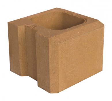 SIMPLE BLOCK shapes for jointless masonry - <p>Half-ending shape</p>