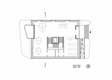 Policejní stanice a soudní budova v Gruzii od J. Mayer H. - Půdorys přízemí - foto: J. MAYER H. Architects