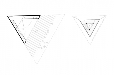 Rozhledna Hýlačka - vítězný návrh - Půdorysy